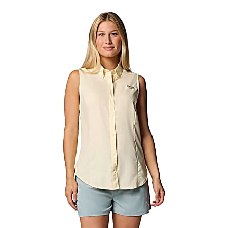 PFG Women’s Lemon Wash Tamiami Sleeveless Shirt