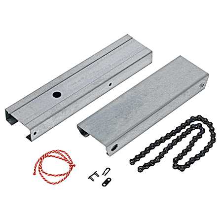 8 ft Garage Door Opener Extension Kit, Chain, C-Channel Rail