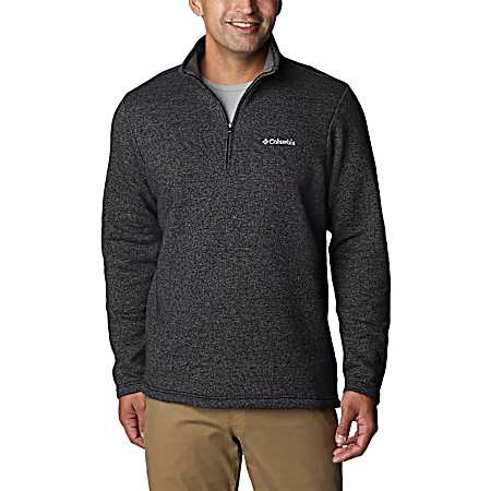 Mens Black Heather Hart Mountain III Half Zip