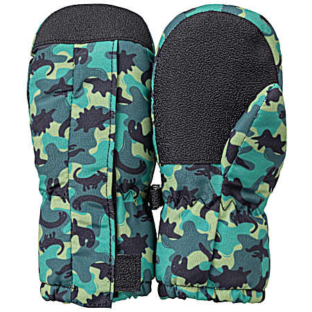 Toddler Boys' Dinosaurs Ski Mittens