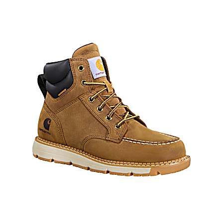 Women's Light Brown 6 in. Millbrook Waterproof Wedge Boots