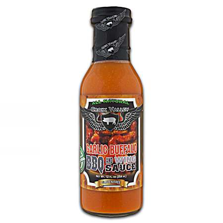 12 oz Garlic Buffalo BBQ & Wing Sauce