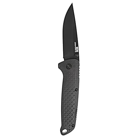 Adventurer Lock Back Folding Knife - Blackout