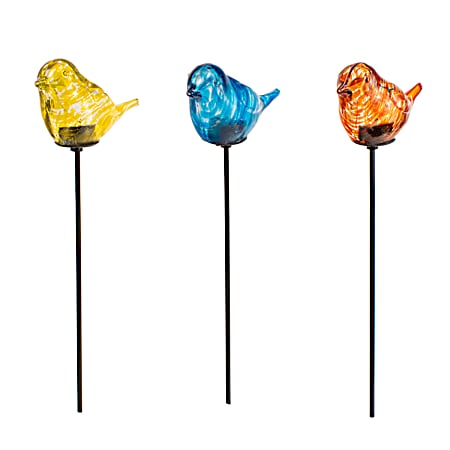 Solar Bird Planter Stake Assorted