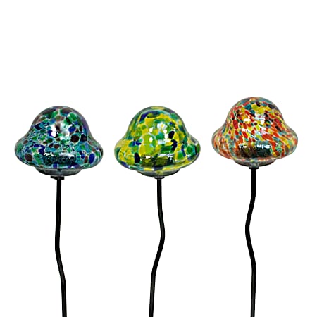 Solar Mushroom Planter Stake Assorted