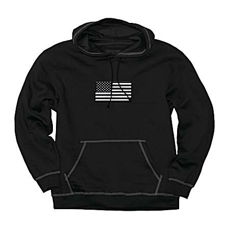 Men's Black Old No. 2 Hoodie