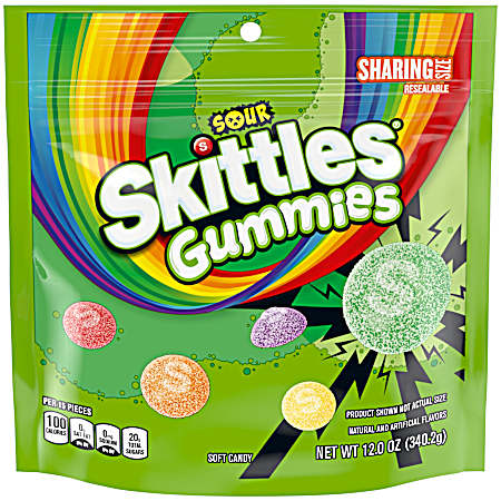 Sour Gummies Resealable Sharing Size 12 oz