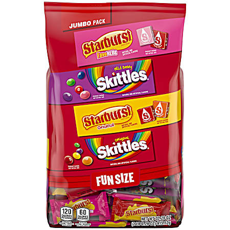 32.28 oz Fun Size Chewy Candy Variety Bag