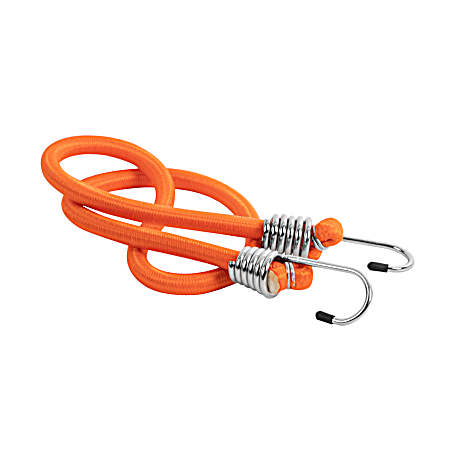 1/2 in x 36 in Jumbo Bungee Cord - Bright Orange
