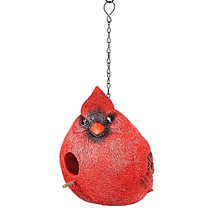 Hanging Cardinal Birdhouse