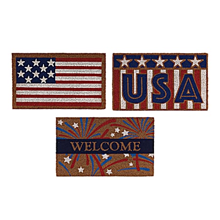 Americana Coir Doormat Assorted