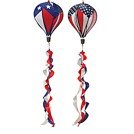 40 in Nylon Patriotic Balloon Spinner Assorted