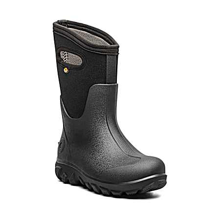 Kids' Black Classic Seamless Rubber Boots