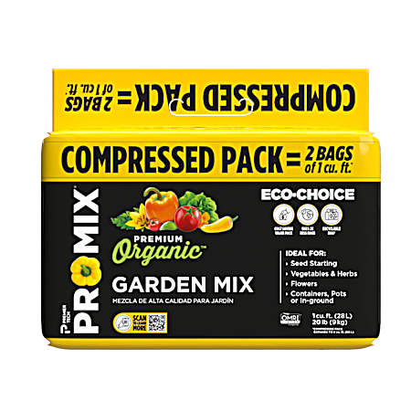 2 cu. ft. Premium Organic Growing Mix Compressed Soil