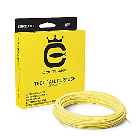 333 Trout All Purpose Fishing Line - Yellow