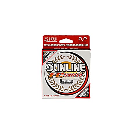 Super FC Sniper Fluorocarbon Clear Fishing Line 8 lb 200 yd