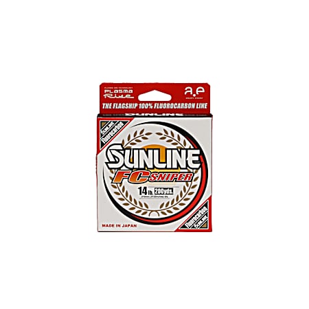 Super FC Sniper Fluorocarbon Clear Fishing Line 14 lb 200 yd