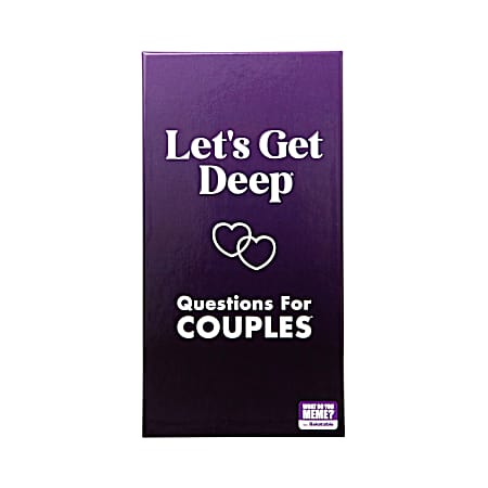 Let's Get Deep - Questions for Couples Intimate Date Night Card Game