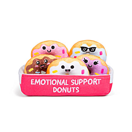 Emotional Support Donuts – Soft Plush Comfort with Sprinkles