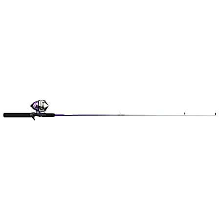 202 ZeeBee Spincast Combo with Eagle Claw® Tackle Kit - Purple