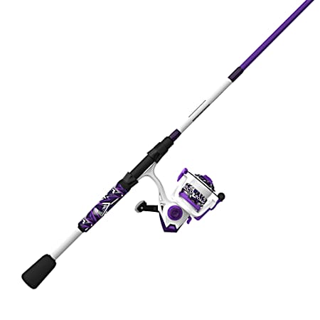 6 ft 6 in 2 pc M Roam Purple Spinning Combo