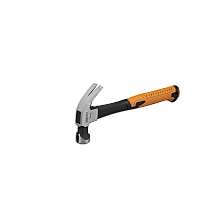 16 Oz. Fiberglass Curved Claw Hammer with Nail Start