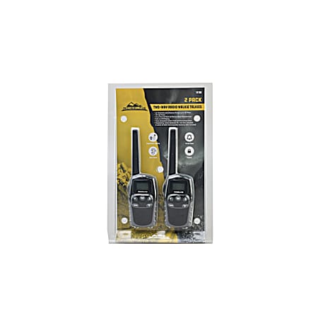 20 Mile Range Two-Way Radio Walkie Talkies - 2 Pk
