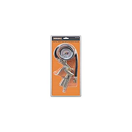 Pistol Grip Tire Inflator with Gauge