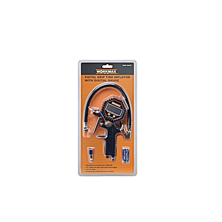 Pistol Grip Tire Inflator with Digital Gauge