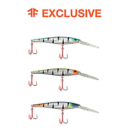 Chrome Tigers Flicker Minnow Pro-Pack Crankbait - 3 Pk