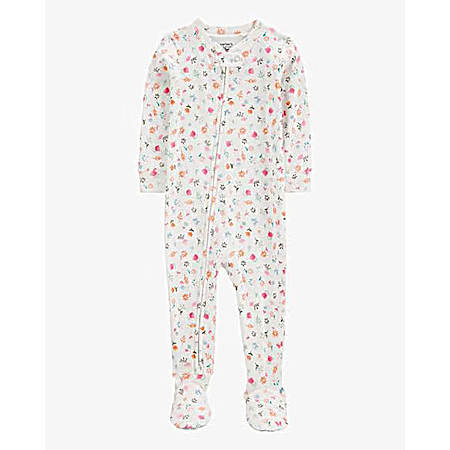 Infant Girls' Ivory Floral Print Sleep-N-Play