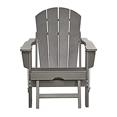Polywood Adirondack Chair w/pullout ottoman