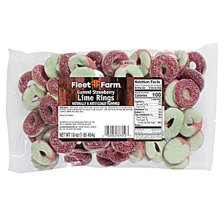 16 oz Strawberry Lime Gummi Rings