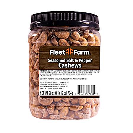 28 oz Seasoned Salt & Pepper Cashew Jar