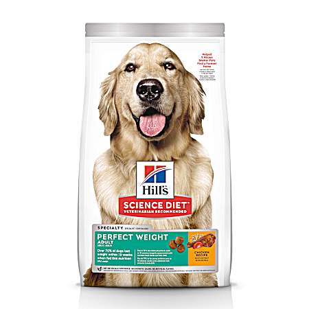 Science Diet Adult Perfect Weight Chicken Recipe Dry Dog Food 25 lbs.