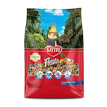 Fiesta Variety Mix Cockatiel Food, 2.5 lbs
