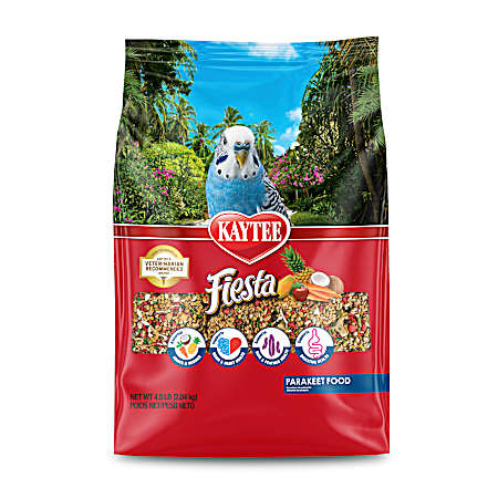 4.5 lb Fiesta Gourmet Variety Parakeet Food