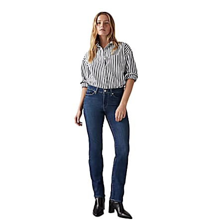 Women's Classic Mid-Rise Straight Leg Jeans