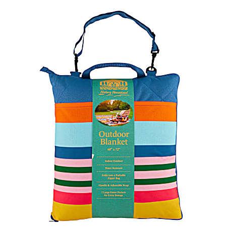 Picnic Blanket- Rugby Stripes
