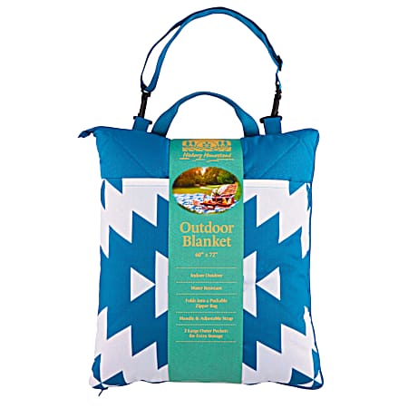 Picnic Blanket- Positive Negative Aztec