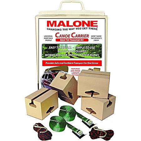 Standard Canoe Carrier with Tie-Downs - Foam Block Style