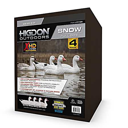 Full Size Goose Floater Snow Decoy - 4 Pk