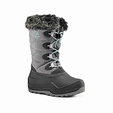 Girls' Charcoal Snowangel Winter Boots