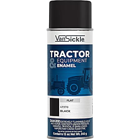 Tractor & Implement Flat Black Paint