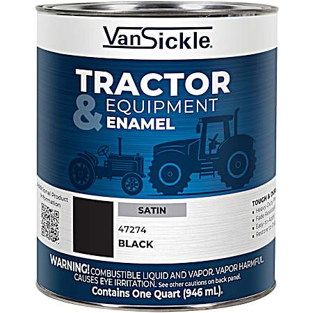 Tractor & Implement Satin Black Paint