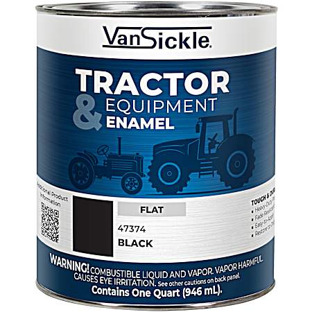 Tractor & Implement Flat Black Paint