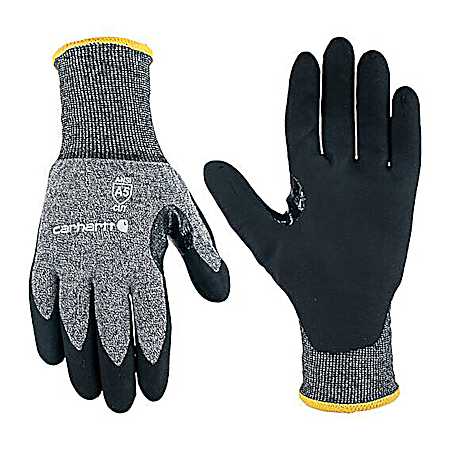 Men's Grey Cut-Resistant Nitrile Gloves