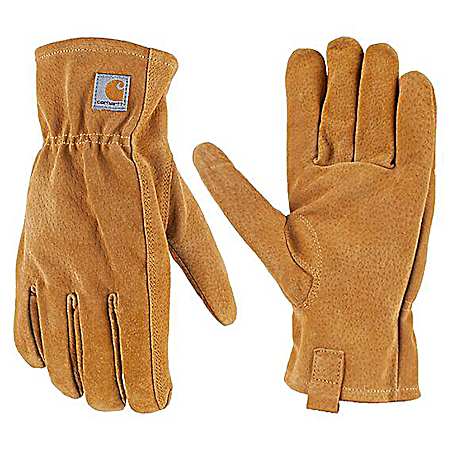 Men's Barley Leather Open Cuff Gloves
