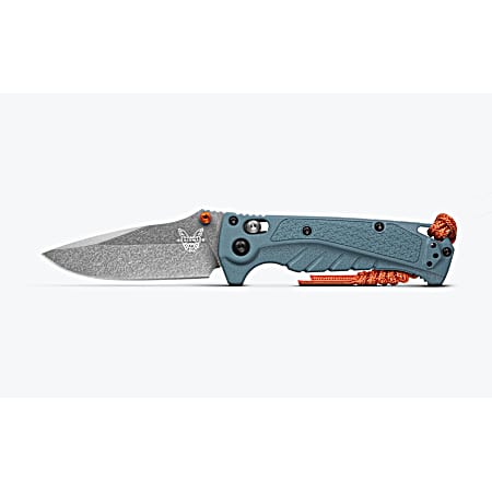 Mini Adira™ Depth Blue Grivory Drop Point Folding Knife