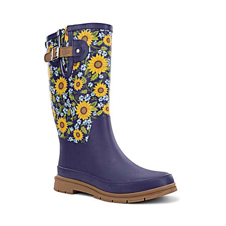Women's Blue Countryside Tall Rain Boots